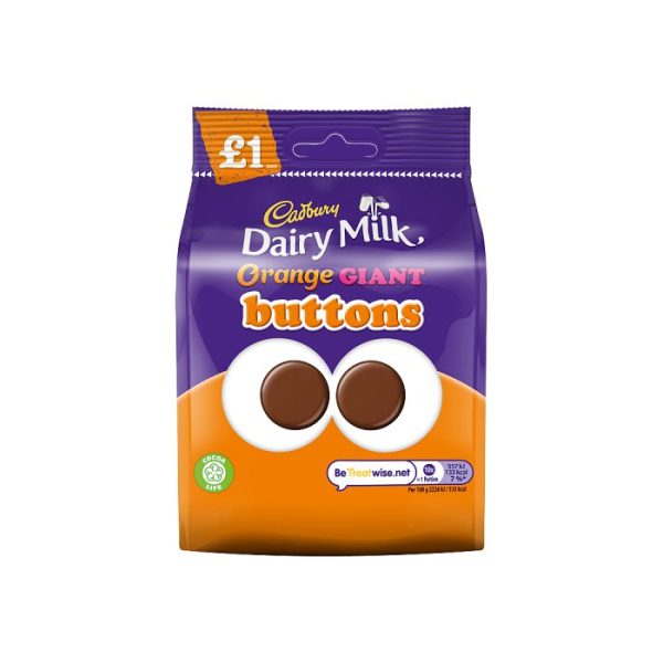 Cadbury Dairy Milk Orange Giant Buttons 110g