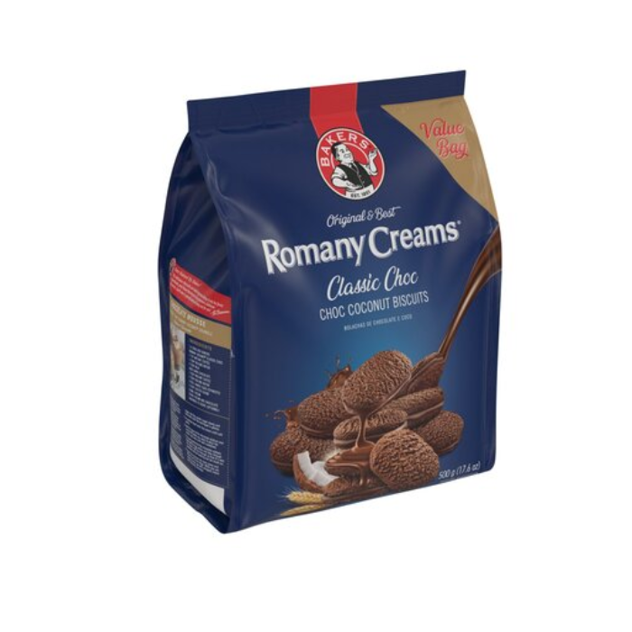 Bakers Romany Creams 500g Classic Choc (1x500g)
