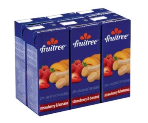 FRUITREE 200ML STRAW/BANANA (6X200ML)