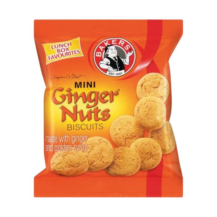 Bakers Mini Ginger Nuts 40g (24 x 40g)