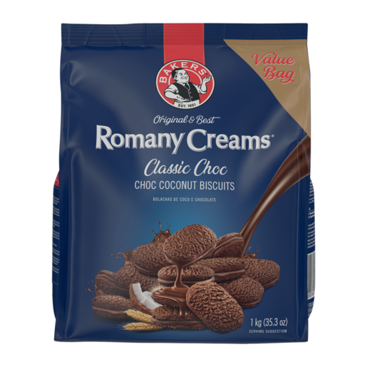 Bakers 1kg Romany Creams Classic Choc