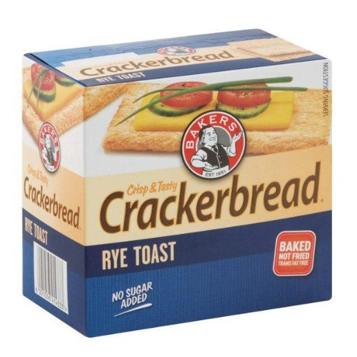 Bakers Crackerbread 125g Rye