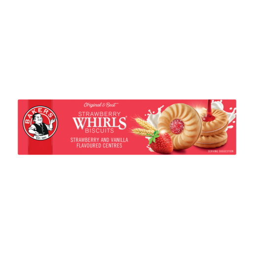 Bakers Strawberry Whirls 200g (1x200g)