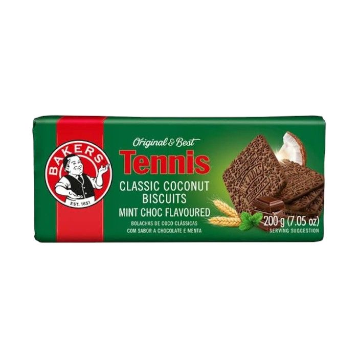 Bakers Tennis 200g Choc Mint (1x200g)