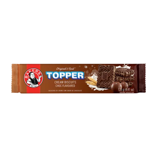 Bakers Toppers 125g Choc (1x125g)