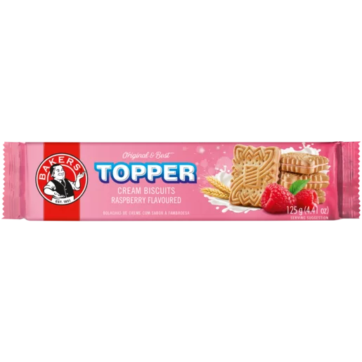 Bakers Toppers 125g Rasberry (1x1's)
