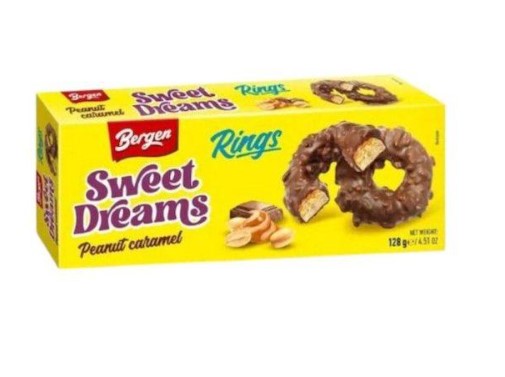 Bergen 128g Rings S/Dreams Peanut & Caramel