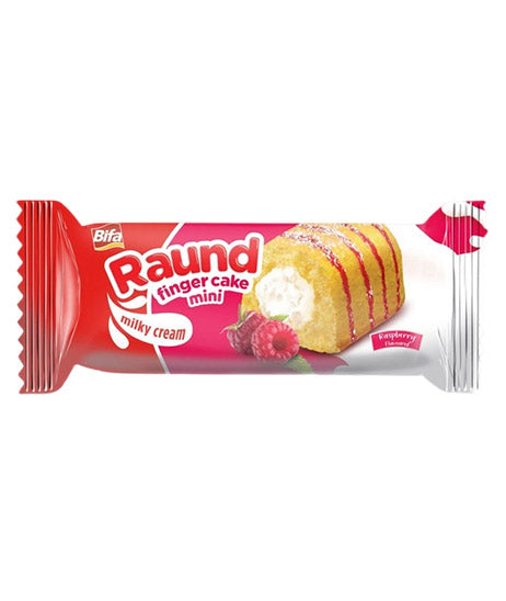 Bifa Cake Raund Finger Raspberry 45g (Box of 24)