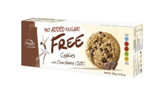 Bogutti 135g Free American Choco Cookies (1x135g)
