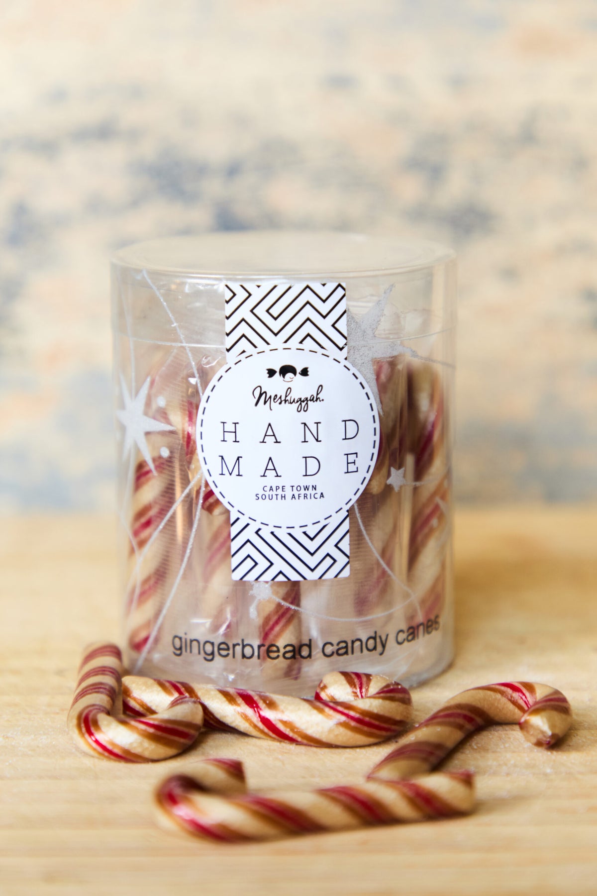 Christmas Candy Canes Mini : Gingerbread flavour & Vegan (70g Tub)