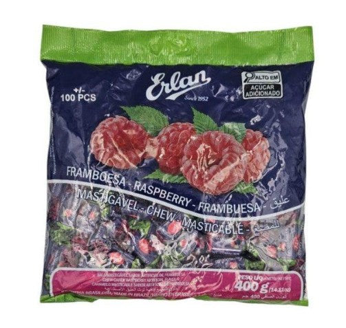 Erlan 400g Raspberry Chews (1 x 400g)
