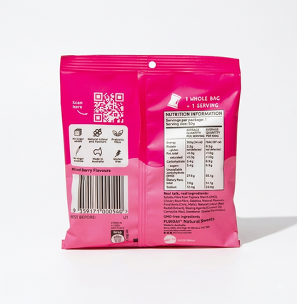 FUNDAY Berry Kisses Mixed Berry Flavoured Gummies 50g