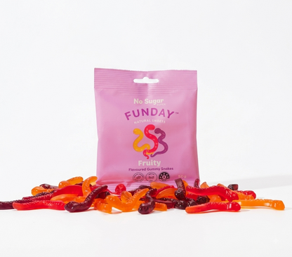 FUNDAY Fruity Flavoured Gummy Snakes 50g