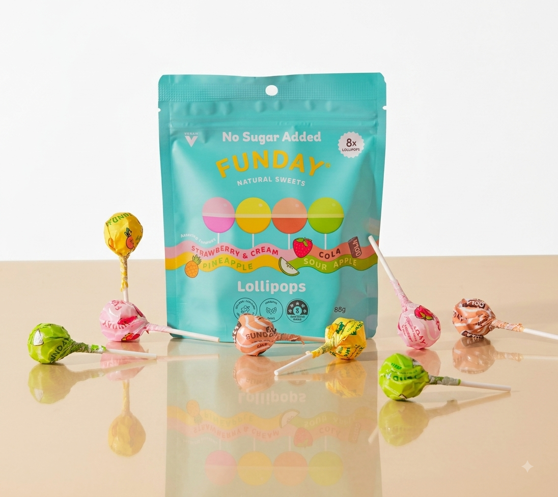FUNDAY Lollipops Share Bag 88g (8x11g)