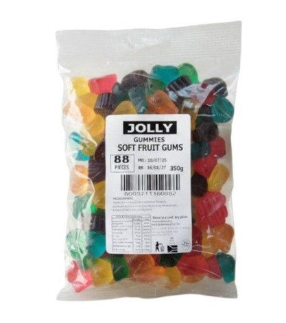 JOLLY 350G SOFT FRUIT GUMS (1X350G)
