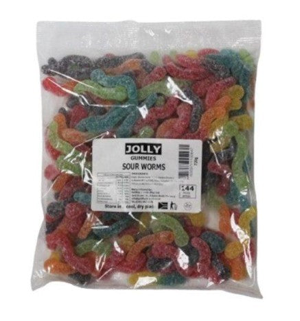 JOLLY 720G SOUR WORMS (1X720G)