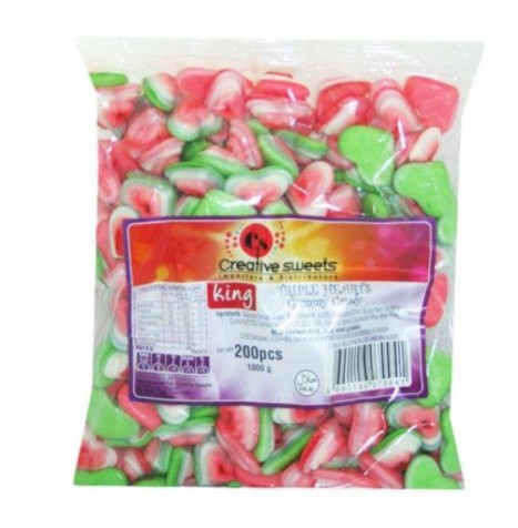 King Jelly 1kg Triple Hearts (1x1kg)