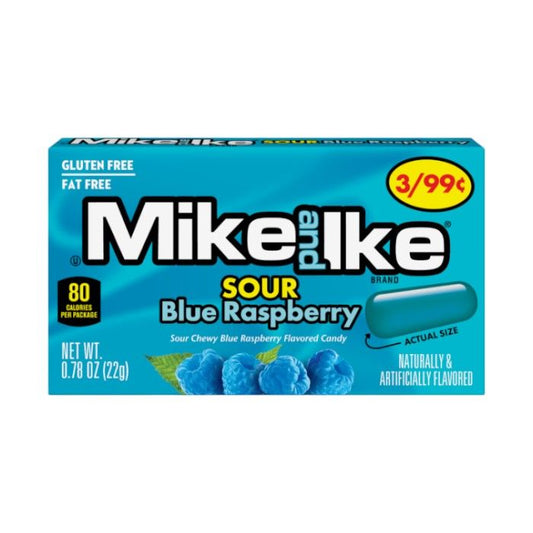 Mike & Ike 22g Sour Blue Raspberry (1 x 22g)