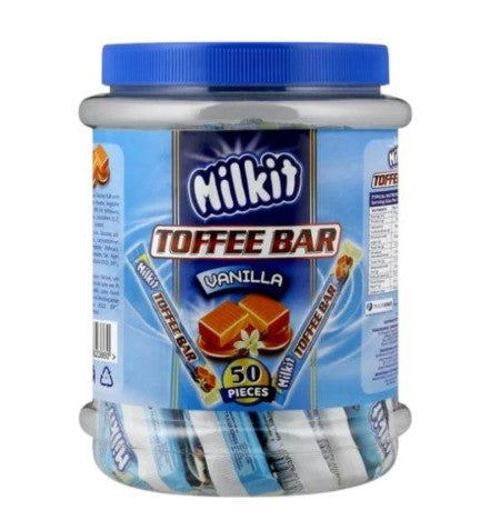 Milkit Toffee Bar 50’s Vanilla Tub (1 x 50’s)