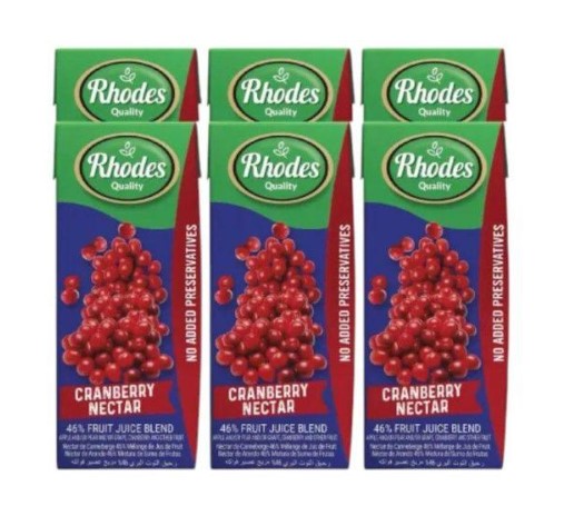 RHODES NECTAR 200ML CRANBERRY (6X200ML)