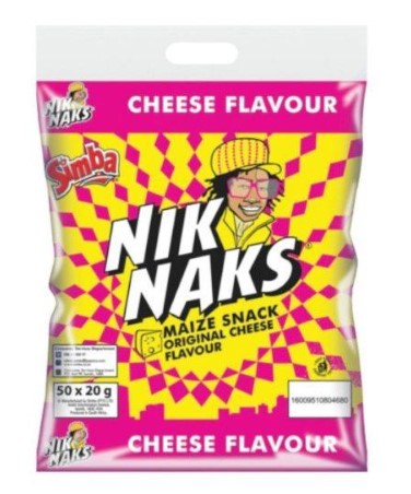 SIMBA NIKNAKS 50X20G CHEESE