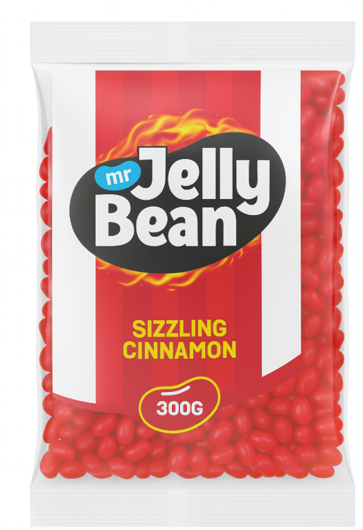 Mr Jelly Bean 300g Sizzling Cinnamon (1X300G)