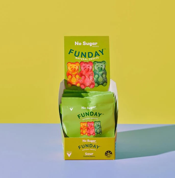 FUNDAY Sour Vegan Gummy Bears 50g
