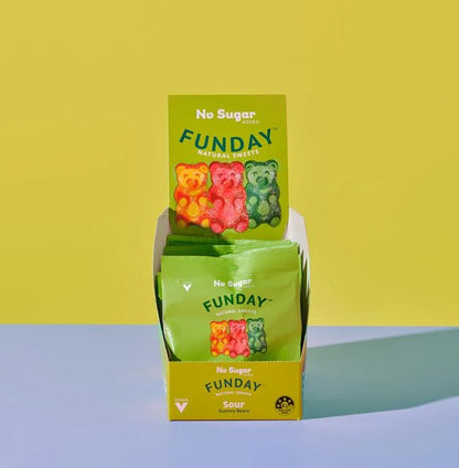FUNDAY Sour Vegan Gummy Bears 50g