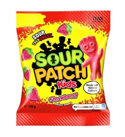 Sour Patch Kids 130g Strawberry Bag